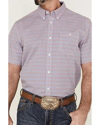 RANK 45® Men's Dude Ranch Geo Button-Down Western Shirt