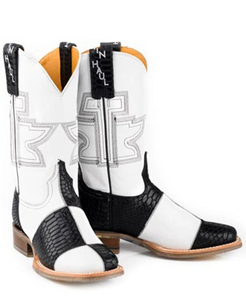Tin Haul Women's Mondrian Western Boots - Broad Square Toe