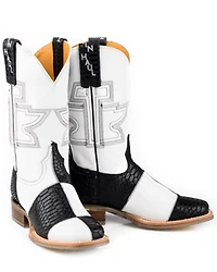 Tin Haul Women's Mondrian Western Boots - Broad Square Toe