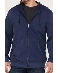 Brothers and Sons Men's Weathered French Terry Zip-Front Hooded Jacket