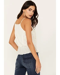 Idyllwind Women's Magda Embroidered Peplum Tank