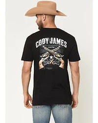 Cody James Men's Cross Guns Short Sleeve Graphic T-Shirt