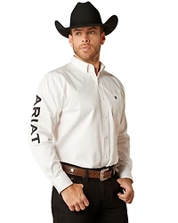 Ariat Men's Team Logo Twill Long Sleeve Button-Down Western Shirt