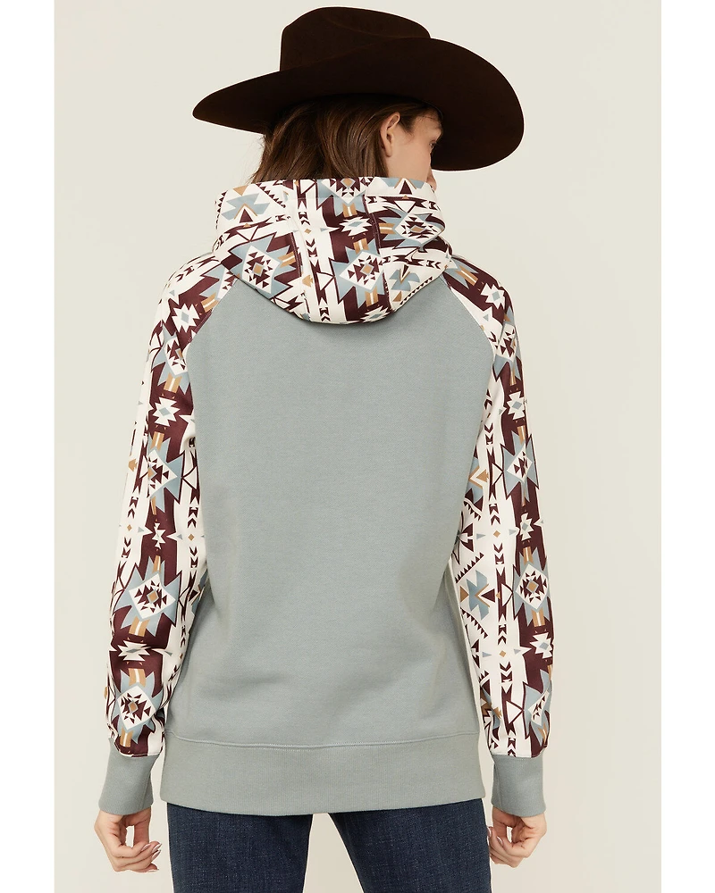 Hooey Women's Southwestern Print Hoodie