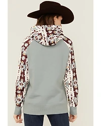 Hooey Women's Southwestern Print Hoodie
