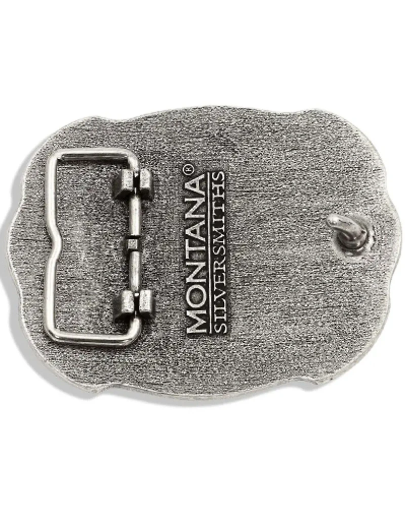 Montana Silversmiths Men's John Deere Scalloped Duo Belt Buckle