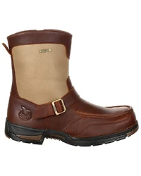 Georgia Boot Men's Athens Waterproof Side-Zip Work Boots - Moc Toe