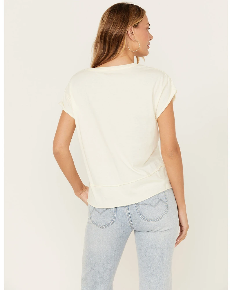 Cleo + Wolf Women's Let The Good Times Roll Seamed Short Sleeve Graphic Tee