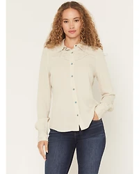 Shyanne Women's Bluespruce Embroidered Long Sleeve Snap Western Shirt