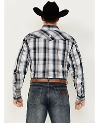 Cowboy Hardware Men's Hermosillo Plaid Print Long Sleeve Snap Western Shirt