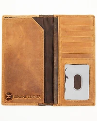 Hooey Men's Brown Logo Embossed Rodeo Wallet
