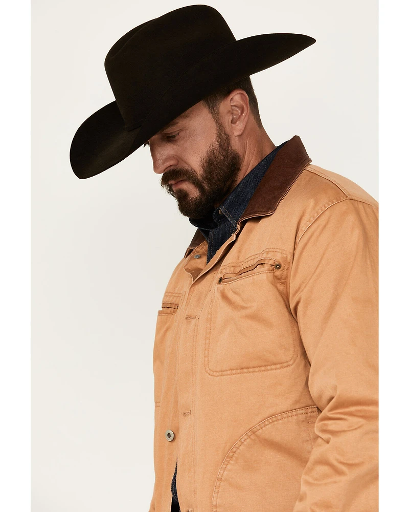 Resistol Men's Journey Solid Canvas Button-Down Jacket