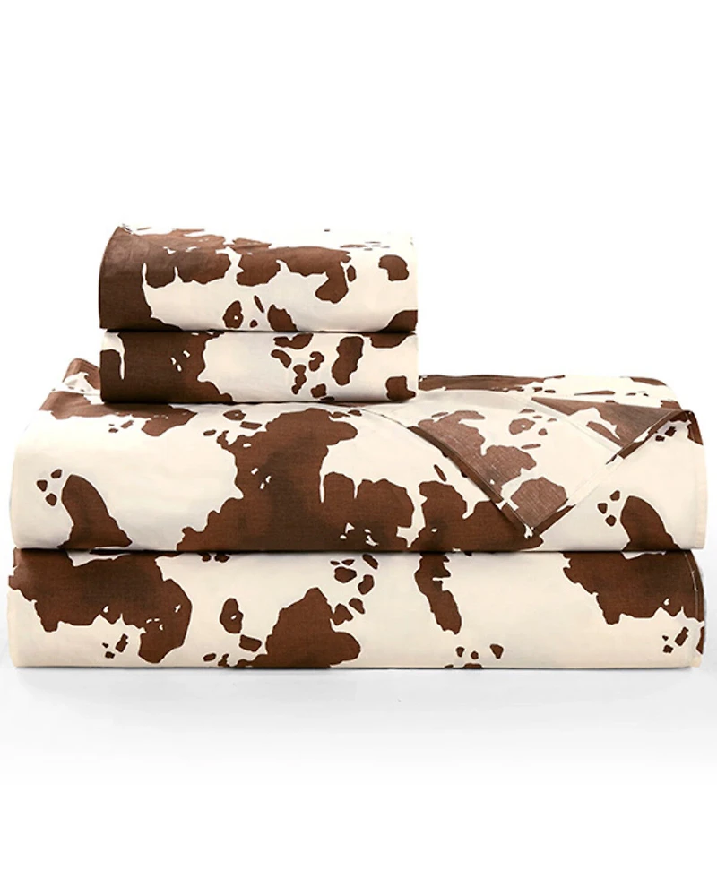 HiEnd Accents 200TC Cotton Elsa Cowhide 4 Piece Sheet Set