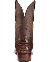 El Dorado Men's Handmade Caiman Belly Stockman Boots - Broad Square Toe