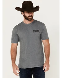 Moonshine Spirit Men's Mariachi Hat Skeleton Short Sleeve Graphic T-Shirt
