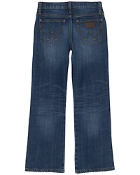 Wrangler Retro Boys' Jackson Hole Dark Wash Relaxed Bootcut Stretch Denim Jeans