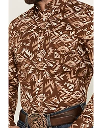 RANK 45® Men's Hopewood Abstract Southwestern Print Long Sleeve Button-Down Stretch Western Shirt