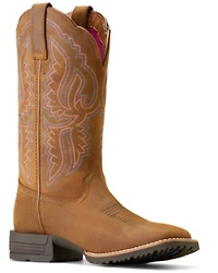 Ariat Women's Hybrid Ranchwork Distressed Western Boots - Broad Square Toe