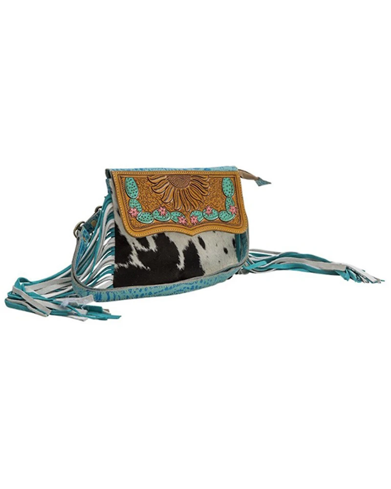 Myra Bag Women's Leivitate Hand-Tooled Crossbody Bag