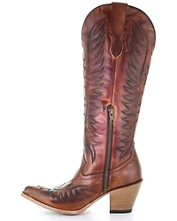 Corral Women's Cognac Embroidery Western Boots - Medium Toe