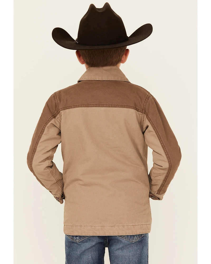 Wrangler Boys' Button-Down Long Jacket