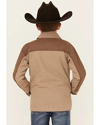 Wrangler Boys' Button-Down Long Jacket