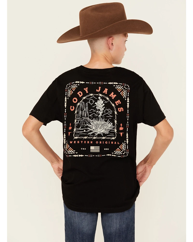 Cody James Boys' Agave Logo Short Sleeve Graphic T-Shirt