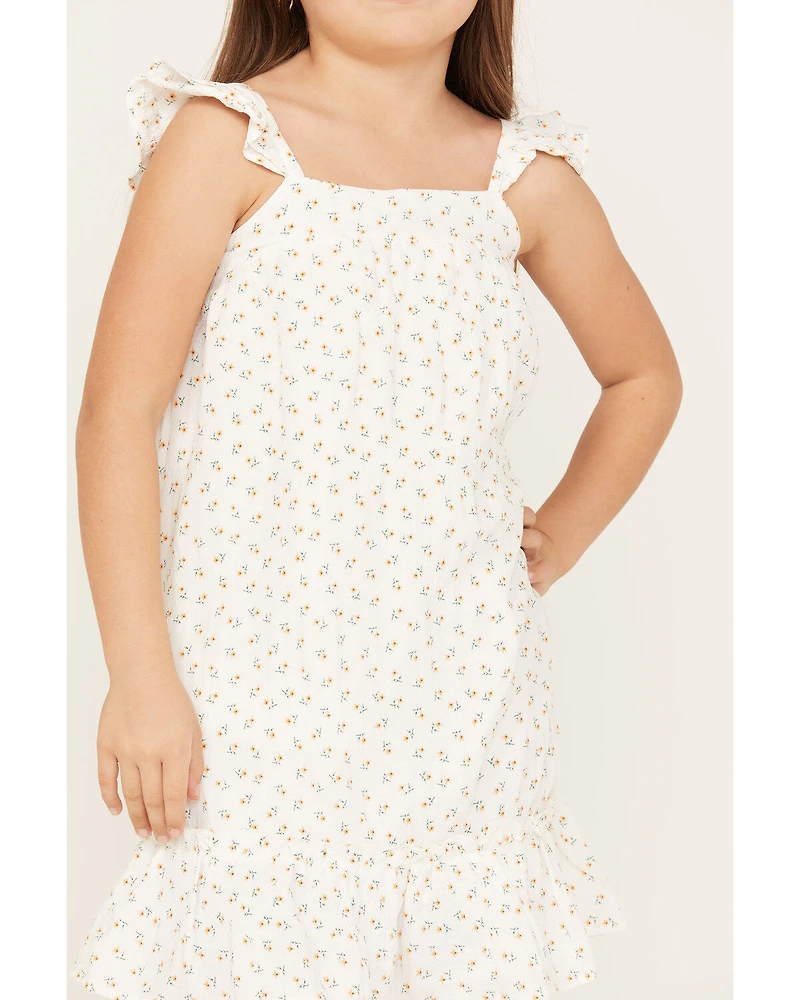 Hayden Girls' Ditsy Floral Print Sleeveless Shift Mini Dress