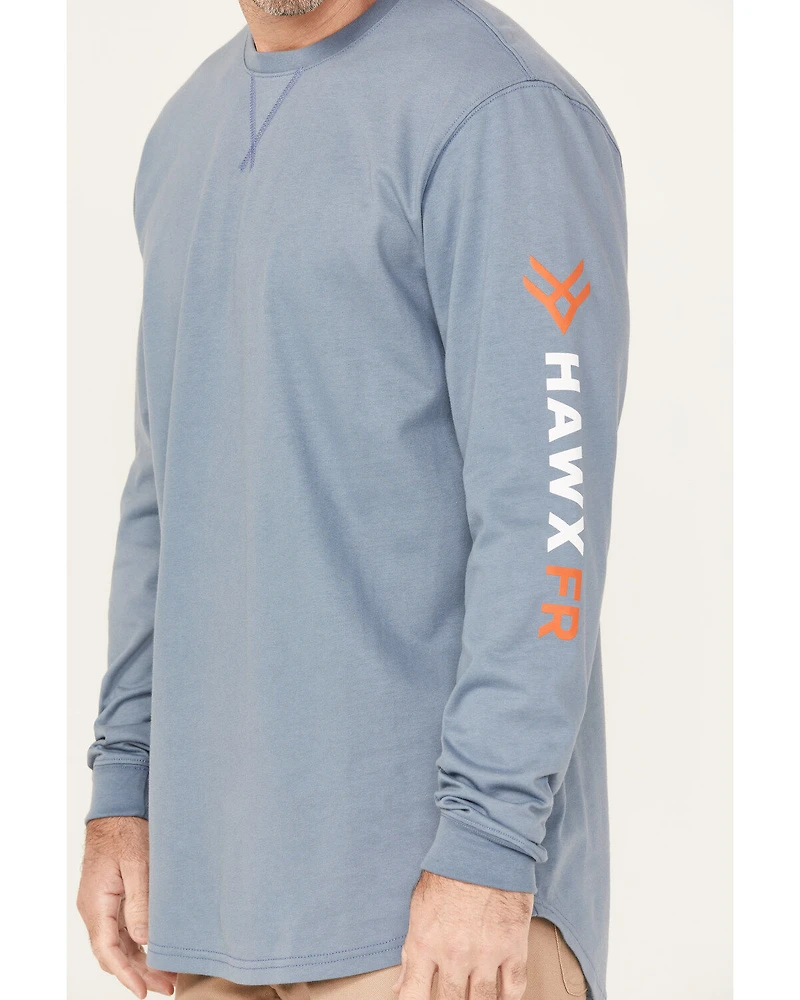 Hawx Men's FR Logo Long Sleeve Work T-Shirt