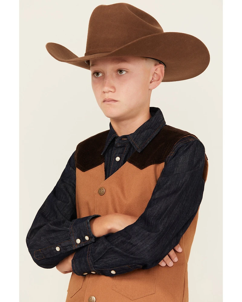 Powder River Outfitters Boys' Corduroy Vest