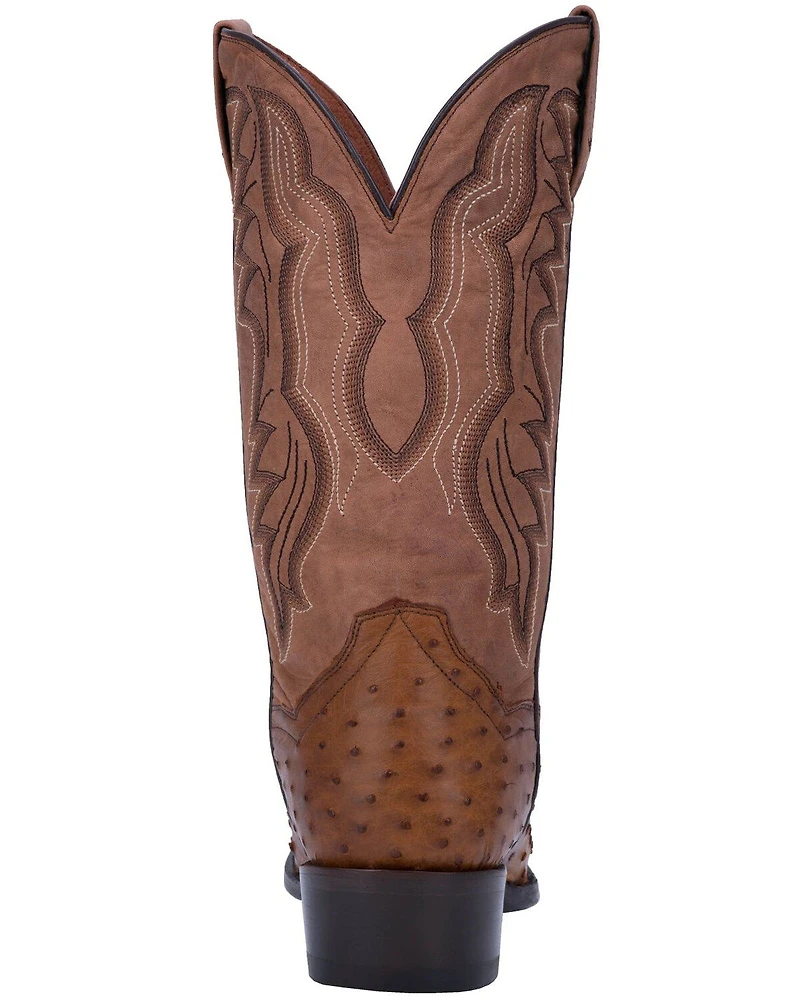 Dan Post Men's Full Quill Ostrich Tempe Western Boots