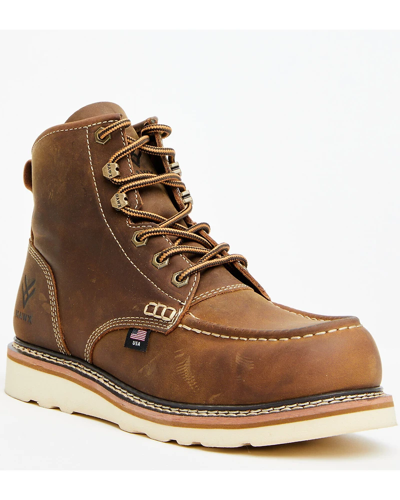 Hawx Men's 6" USA Wedge Redesigned Work Boots - Composite Toe