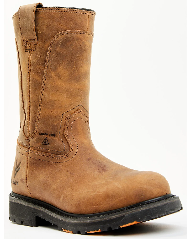 Hawx Men's 11" Industrial Wellington Work Boots - Composite Toe