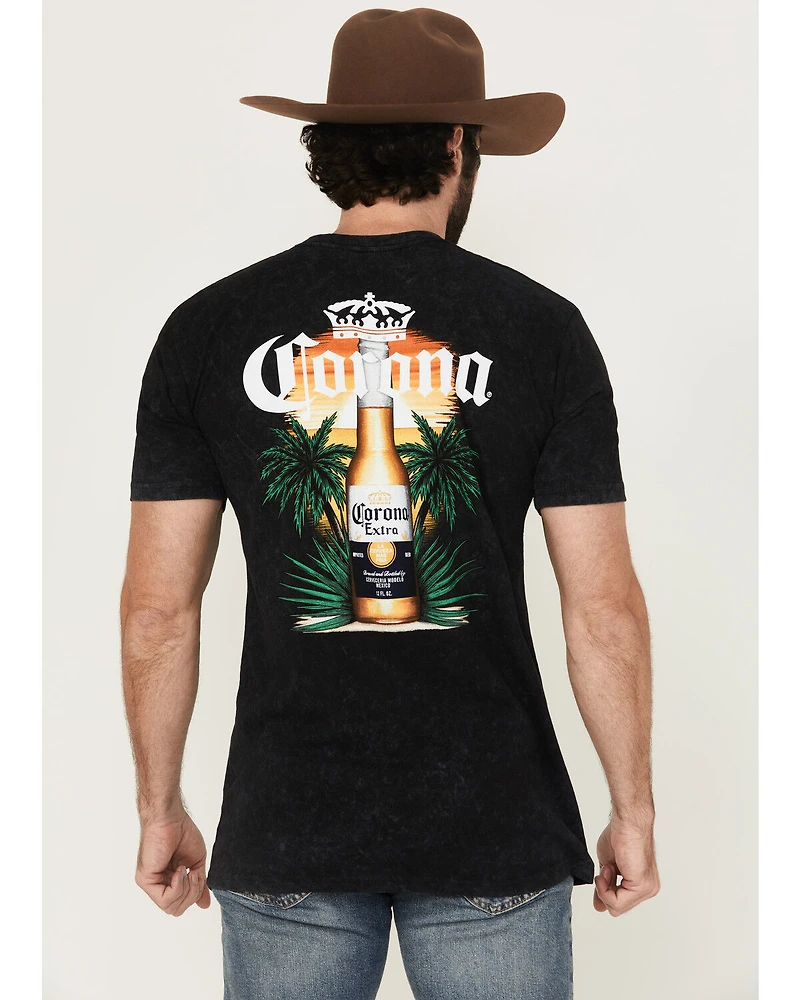 Changes Men's Corona Sunset Palms Short Sleeve Graphic T-Shirt