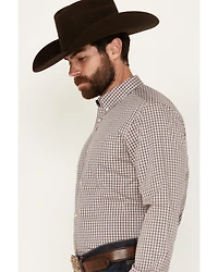 Cody James Men's Rowdy Plaid Print Long Sleeve Button-Down Western Shirt