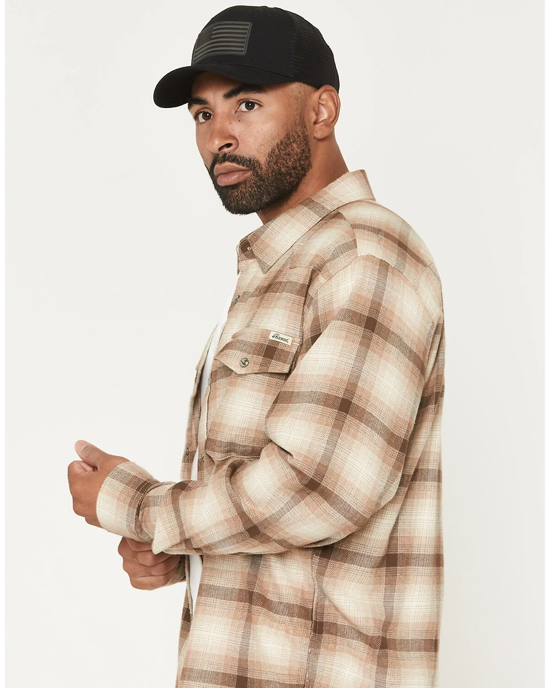 Thorogood Men's Plaid Print Long Sleeve Snap Flannel Shirt