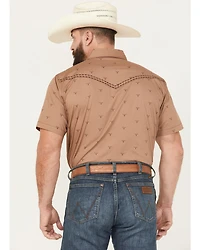 Cowboy Hardware Men's Boot Barn Exclusive Steerhead Short Sleeve Snap Stretch Western Shirt