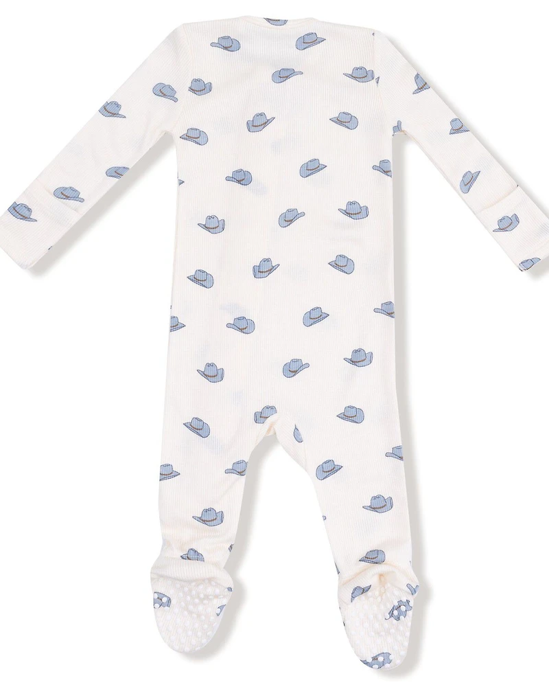 Angel Dear Infant Boys' Cowboy Hat Zippered Onesie