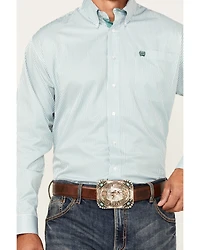 Cinch Men's Striped Long Sleeve Button-Down Western Shirt