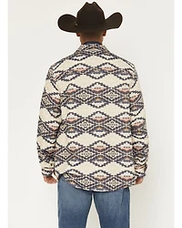 Panhandle Slim Men's Jacquard Southwestern Print Long Sleeve Button-Down Western Shirt