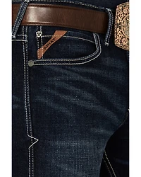 Ariat Men's M8 Dark Wash Nightingale Antelope Modern Slim Stretch Denim Jeans