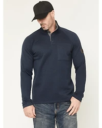 Brothers and Sons Men's Sherman Solid 1/4 Button-Down Pullover