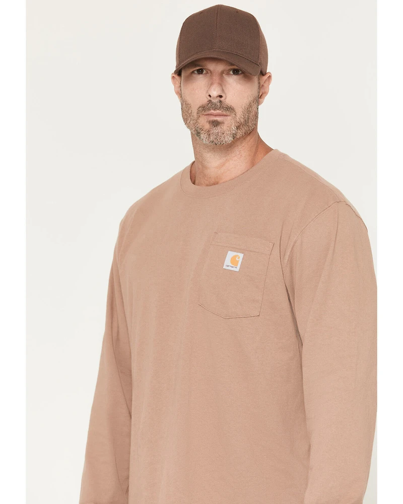 Carhartt Men's Loose Fit Heavyweight Long Sleeve Pocket Work T-Shirt