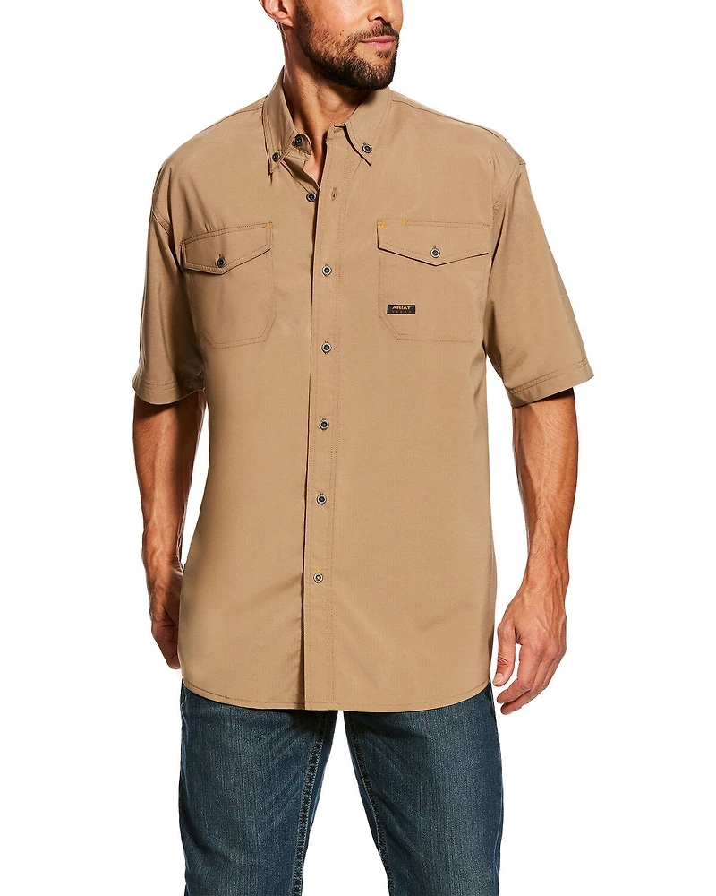 Ariat Men's Rebar Made Tough VentTEK Short Sleeve Work Shirt - Tall