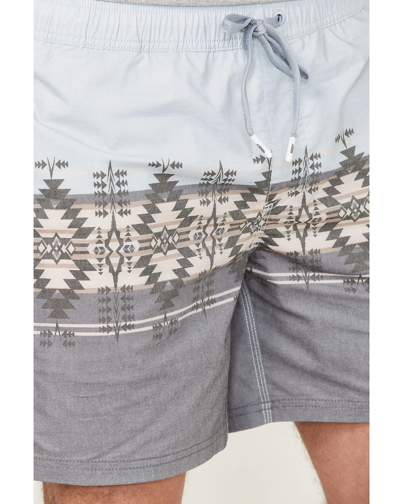 Hooey Men's Big Wake Southwestern Striped Board Shorts