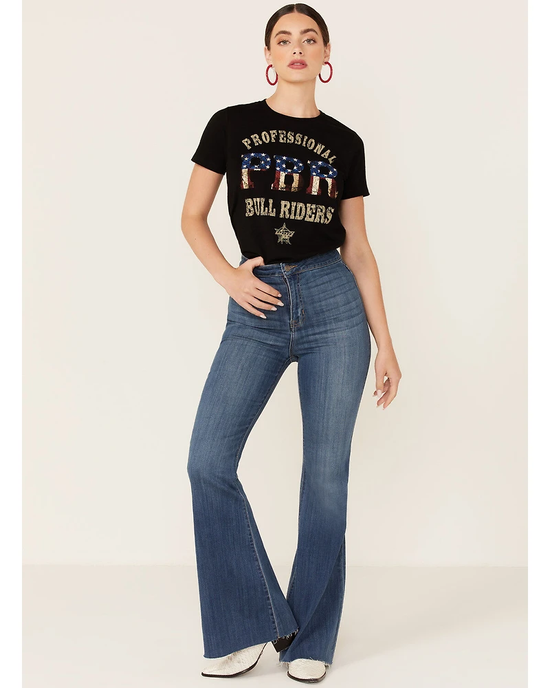 Changes Women's Professional Bull Riders Short Sleeve Graphic Tee - Black