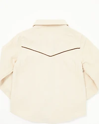 Shyanne Toddler Girls' Corduroy Long Sleeve Pearl Snap Western Shirt