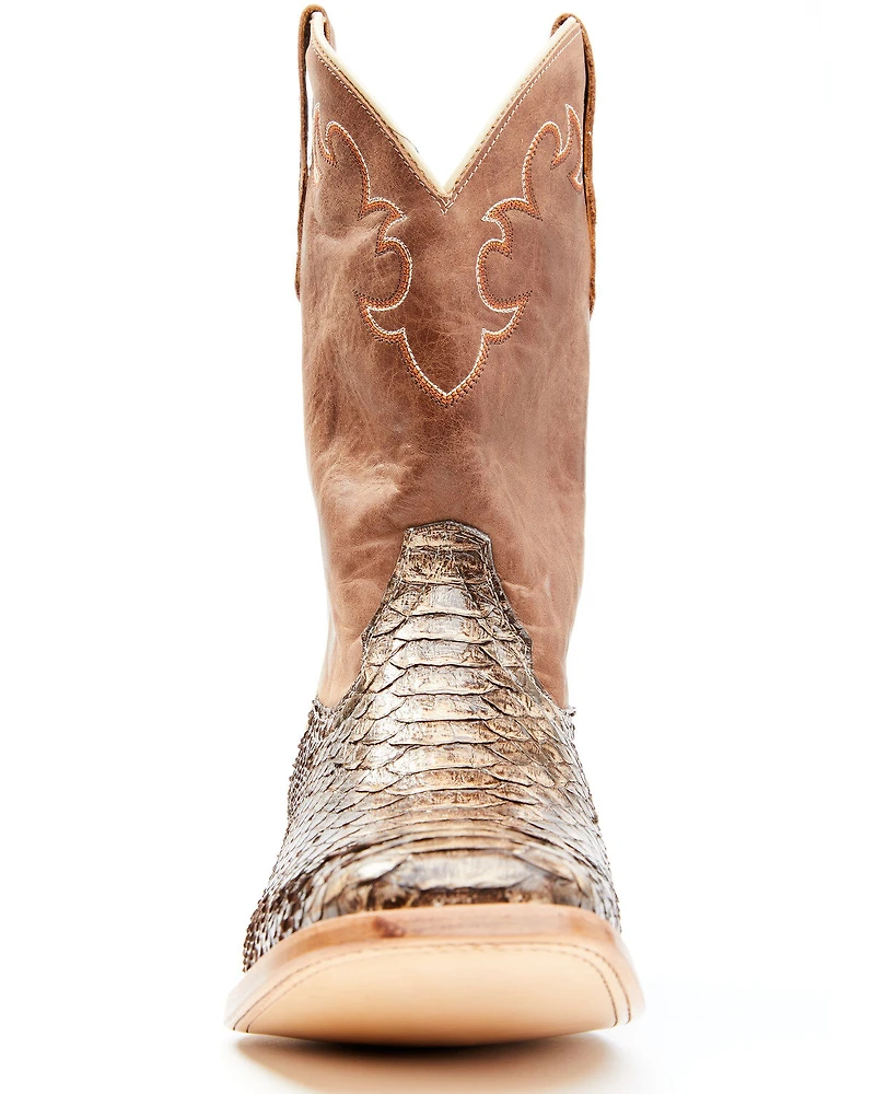 Cody James Men's Exotic Python Western Boots - Broad Square Toe