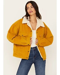 Levi's Women's 90's Corduroy Sherpa Trucker Jacket