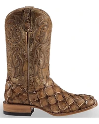 Cody James Men's Pirarucu Exotic Boots - Broad Square Toe